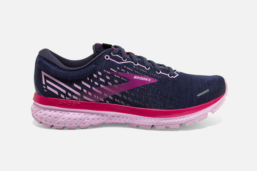 Brooks Ghost 13 Road Loopschoenen Dames - Donkerblauw/Rood - 428765BDM